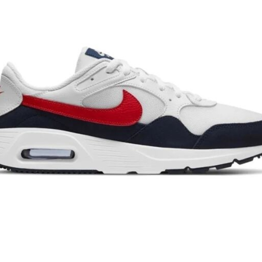 Nike Air Men's White and Red Sneakers Sz 13